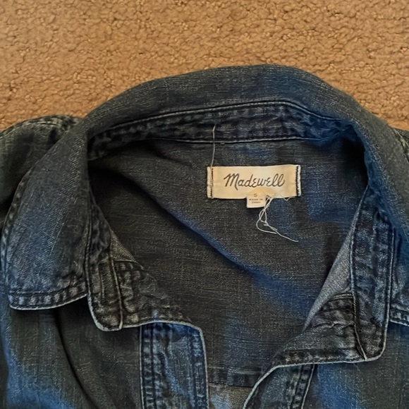 Madewell chambray long sleeve dress - Picture 3 of 4